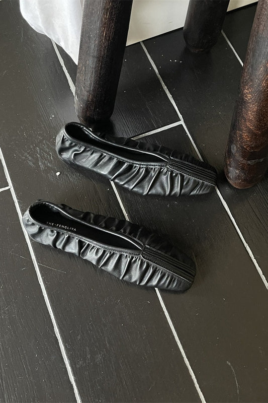 ギャザーフラットシューズ 2280