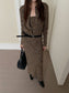 MIXED KNIT TUBE & CARDIGAN 2468