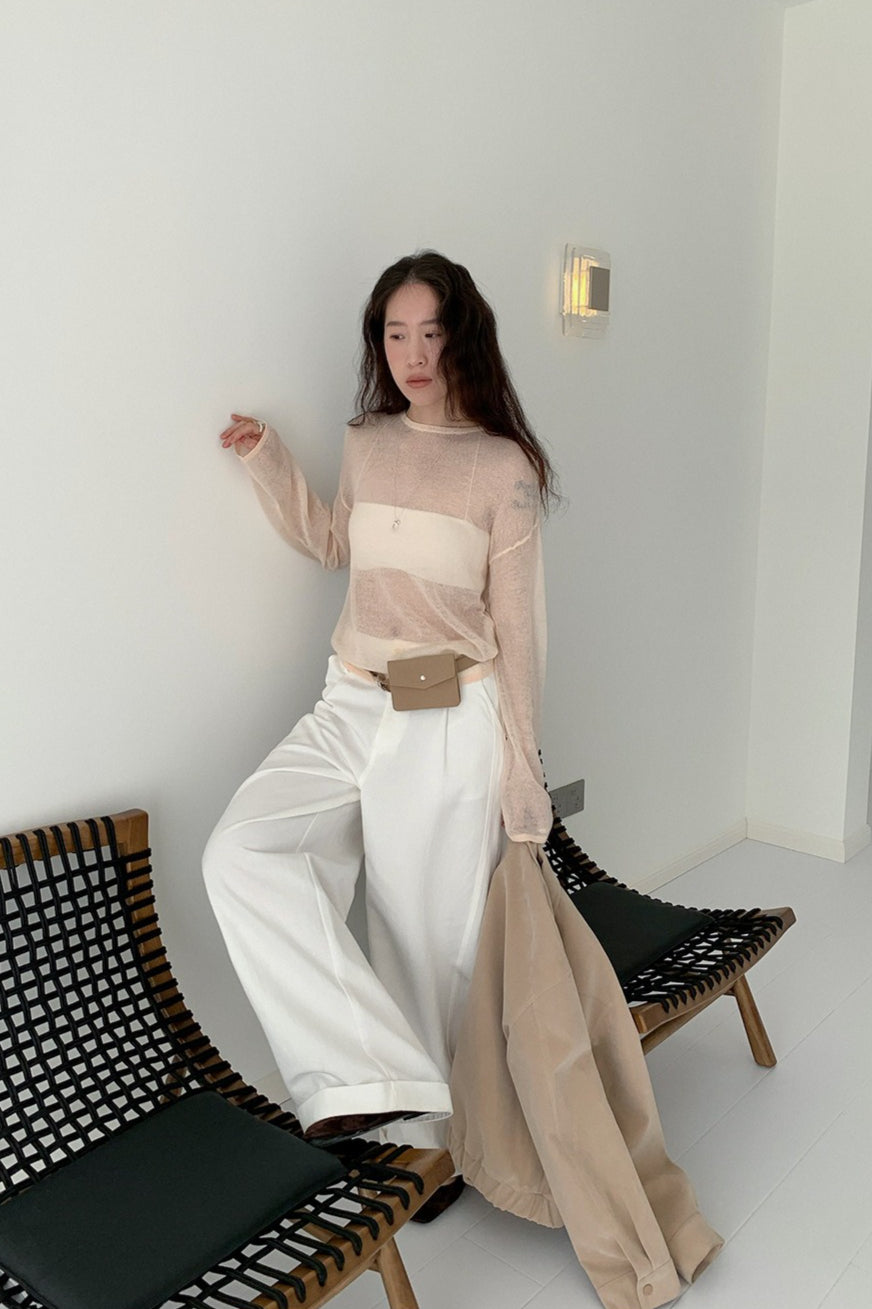 SEE THROUGH SUMMER KNIT 2298