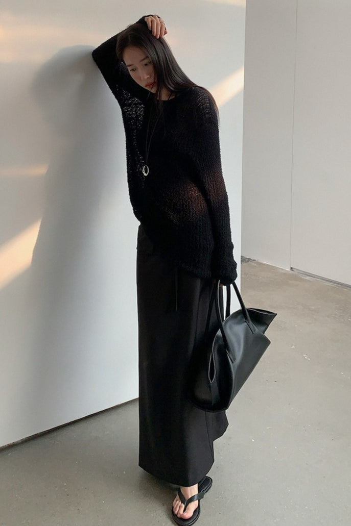 LOOSE ROUND NECK KNIT 2319