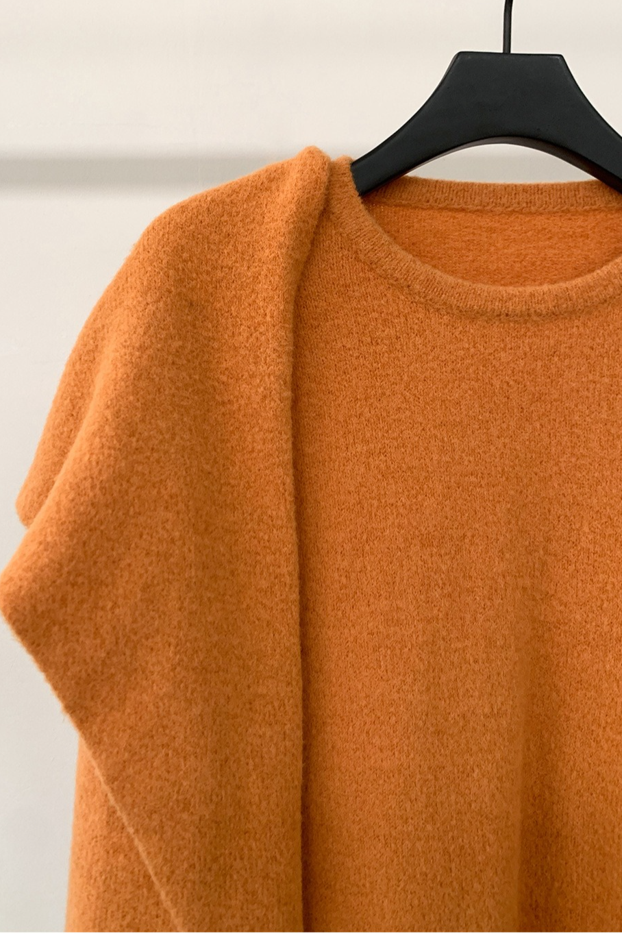 ストール付ラウンドネックカラーニット 2219