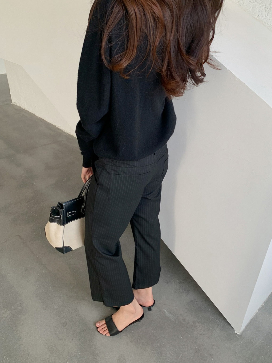 LAYERED-LOOK MINIMAL KNIT 2454