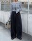 STRAIGHT WIDE PANTS 2222