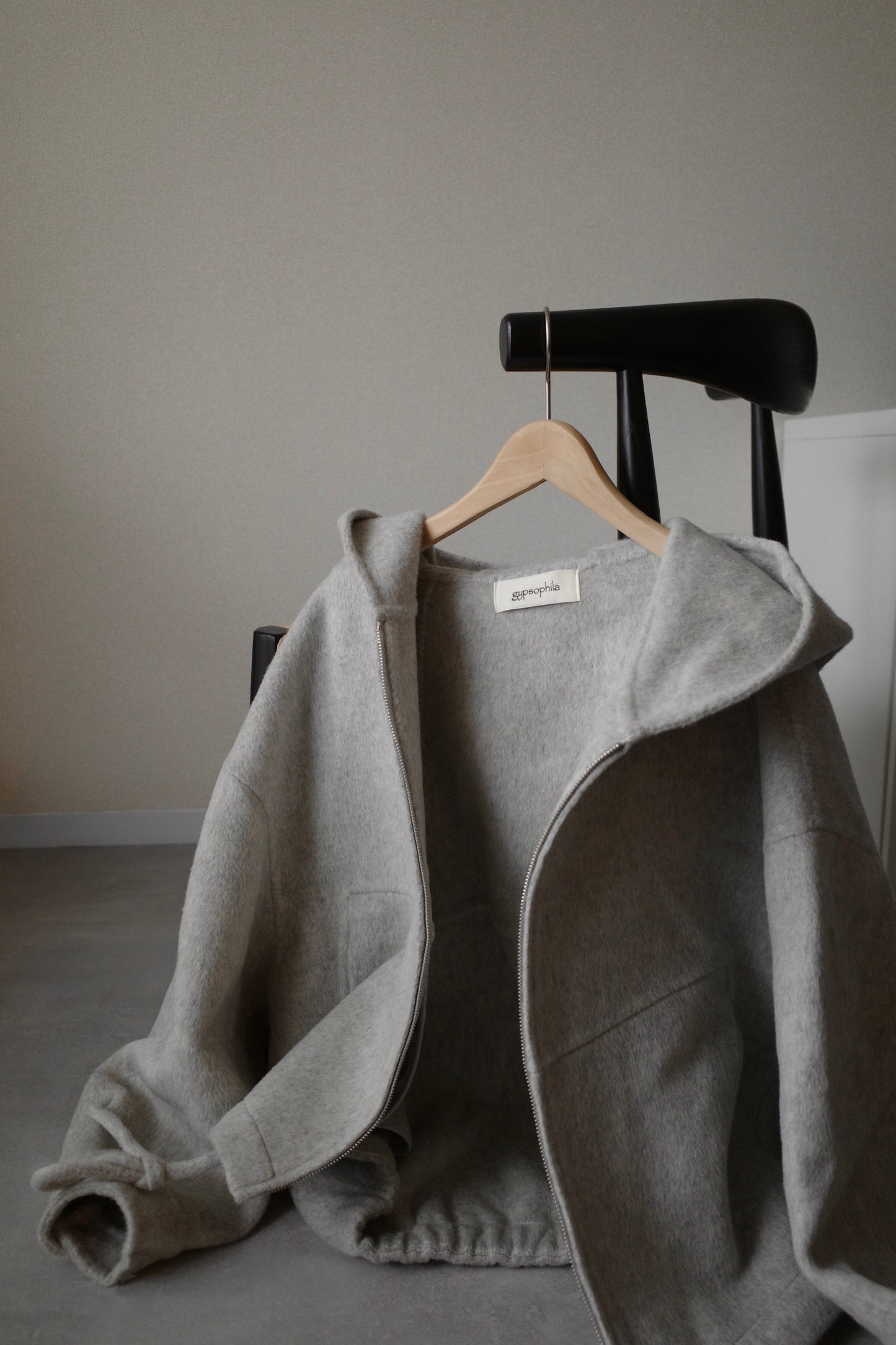 ボリュームウールパーカー2228