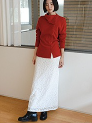 レースロングスカート 2196