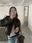 VEGAN LEATHER COCOON JACKET 2459