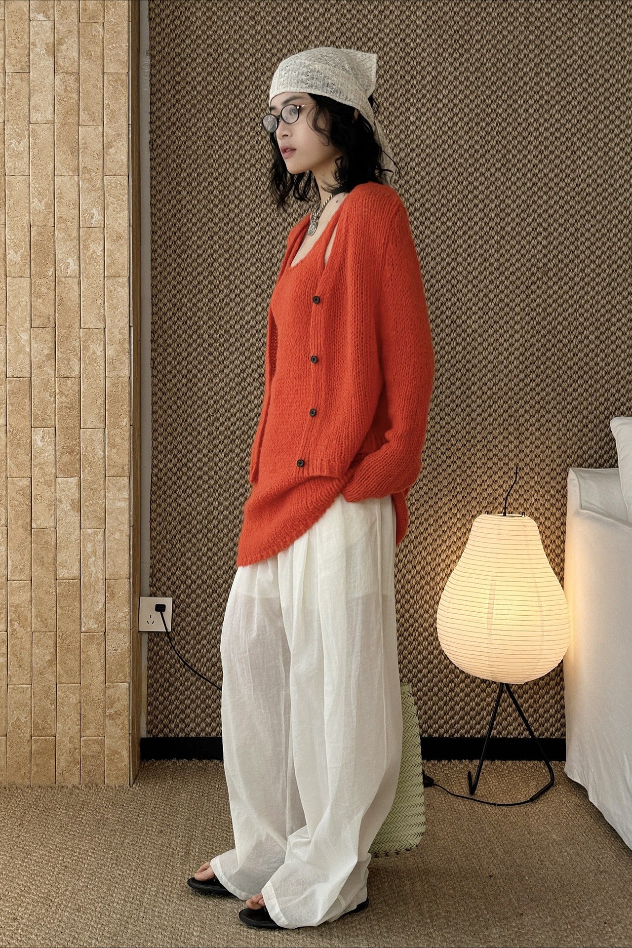 透かし編みニットアンサンブル 2273