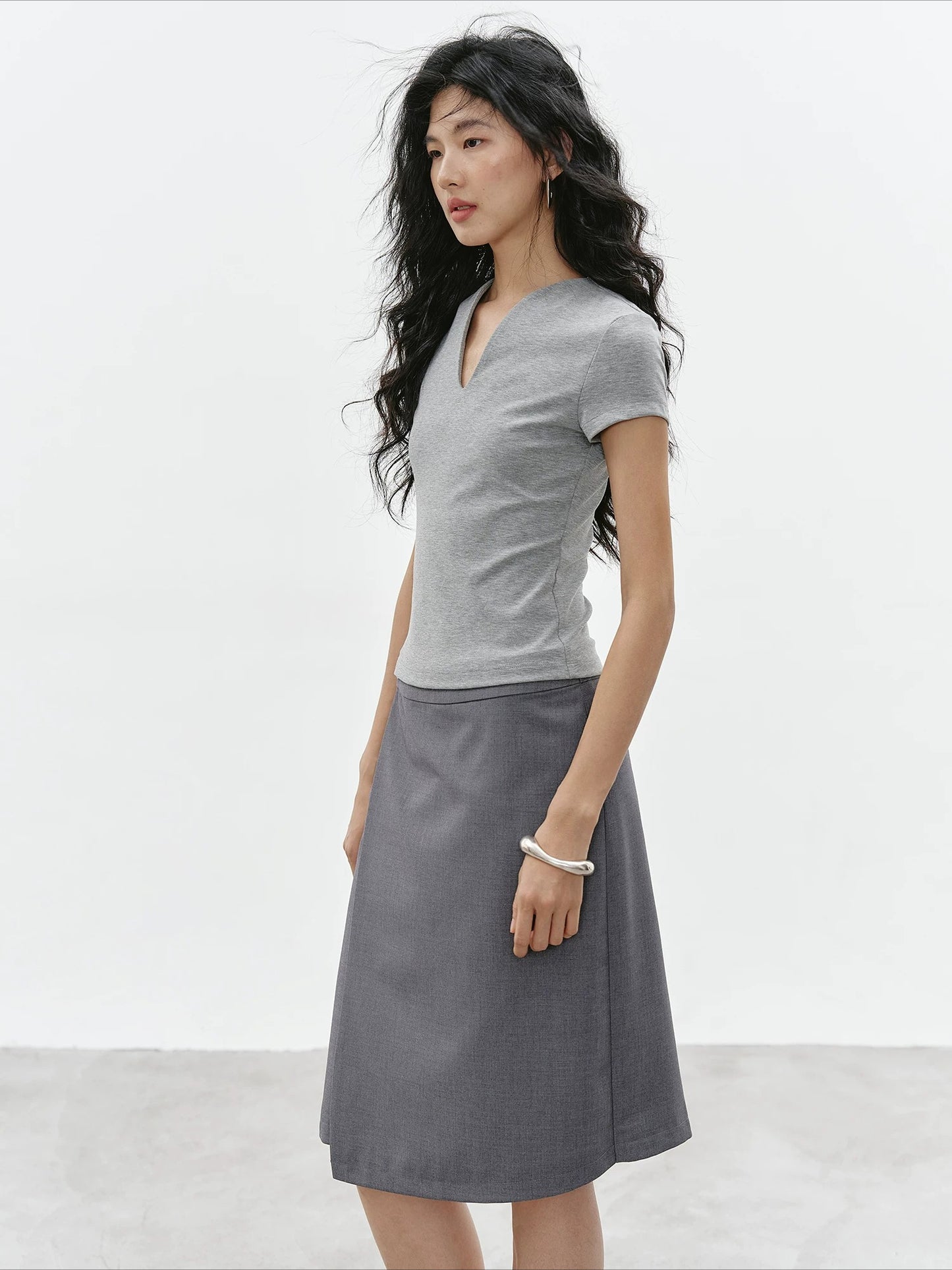 ラップミディアム丈スカート 2421