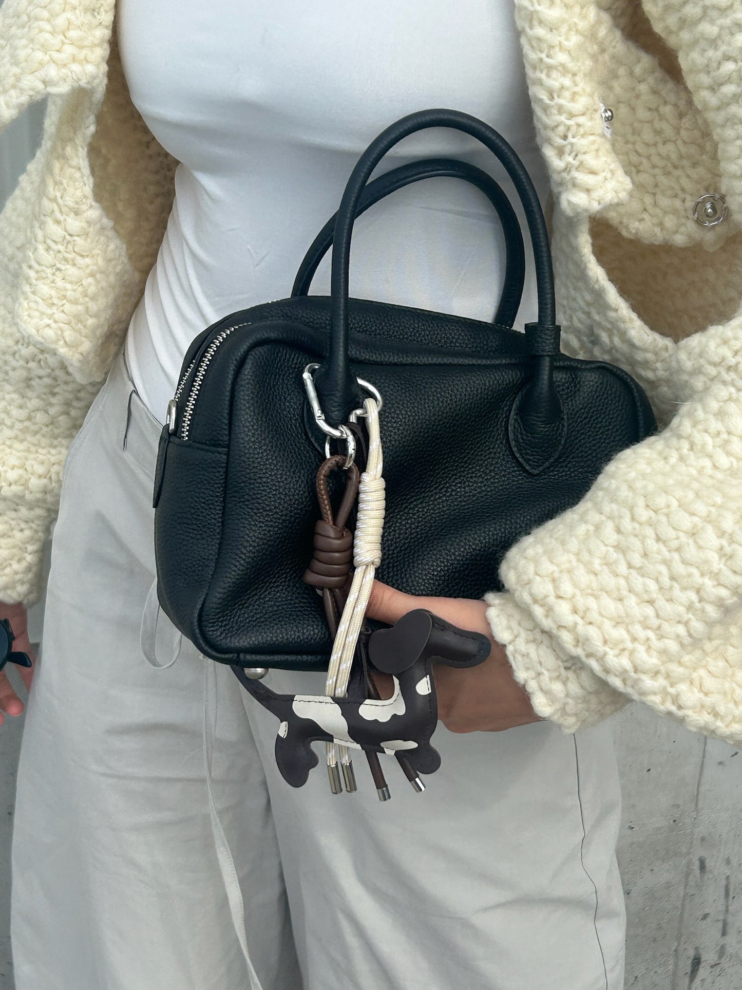 2WAY DOUBLE ZIP MINI BOSTON BAG 2351
