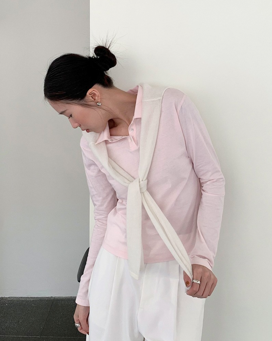 POLO COLLAR COTTON TEE 2299