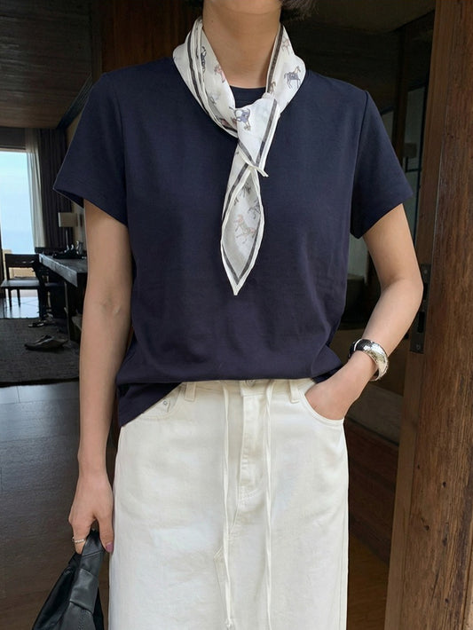 ベーシックスカーフセットTシャツ 2415
