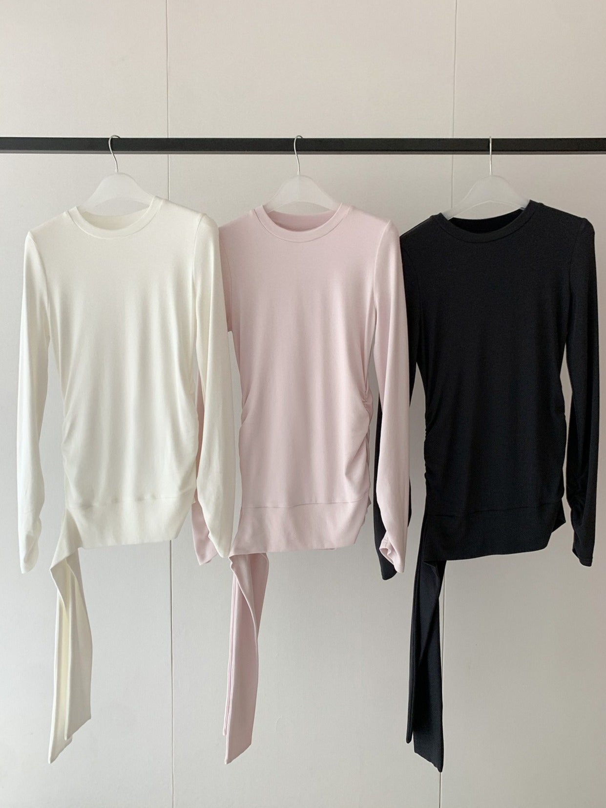 TIE WAIST GATHER TEE 2518