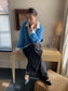 MOHAIR DEEP V-NECK KNIT 2465