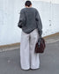STRAIGHT WIDE PANTS 2222