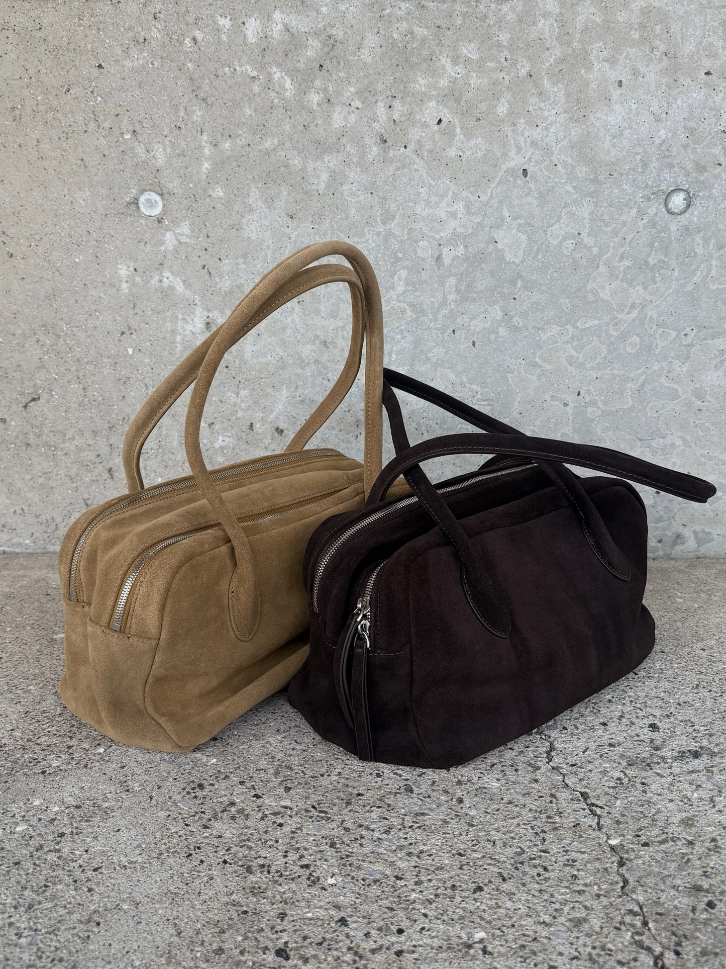 SUEDE WIDE BOSTON BAG 2495