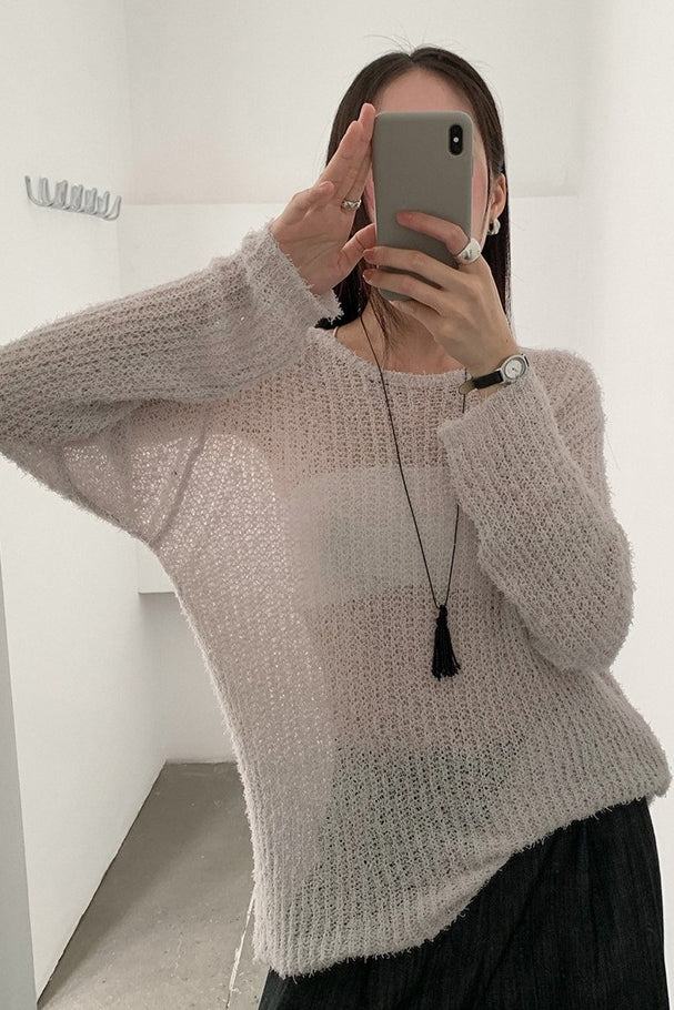 LOOSE ROUND NECK KNIT 2319