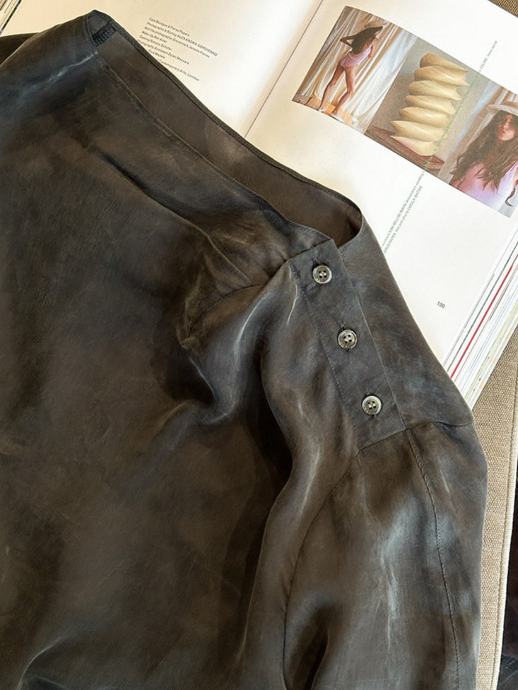 NUANCE DRAPE BLOUSE 2473