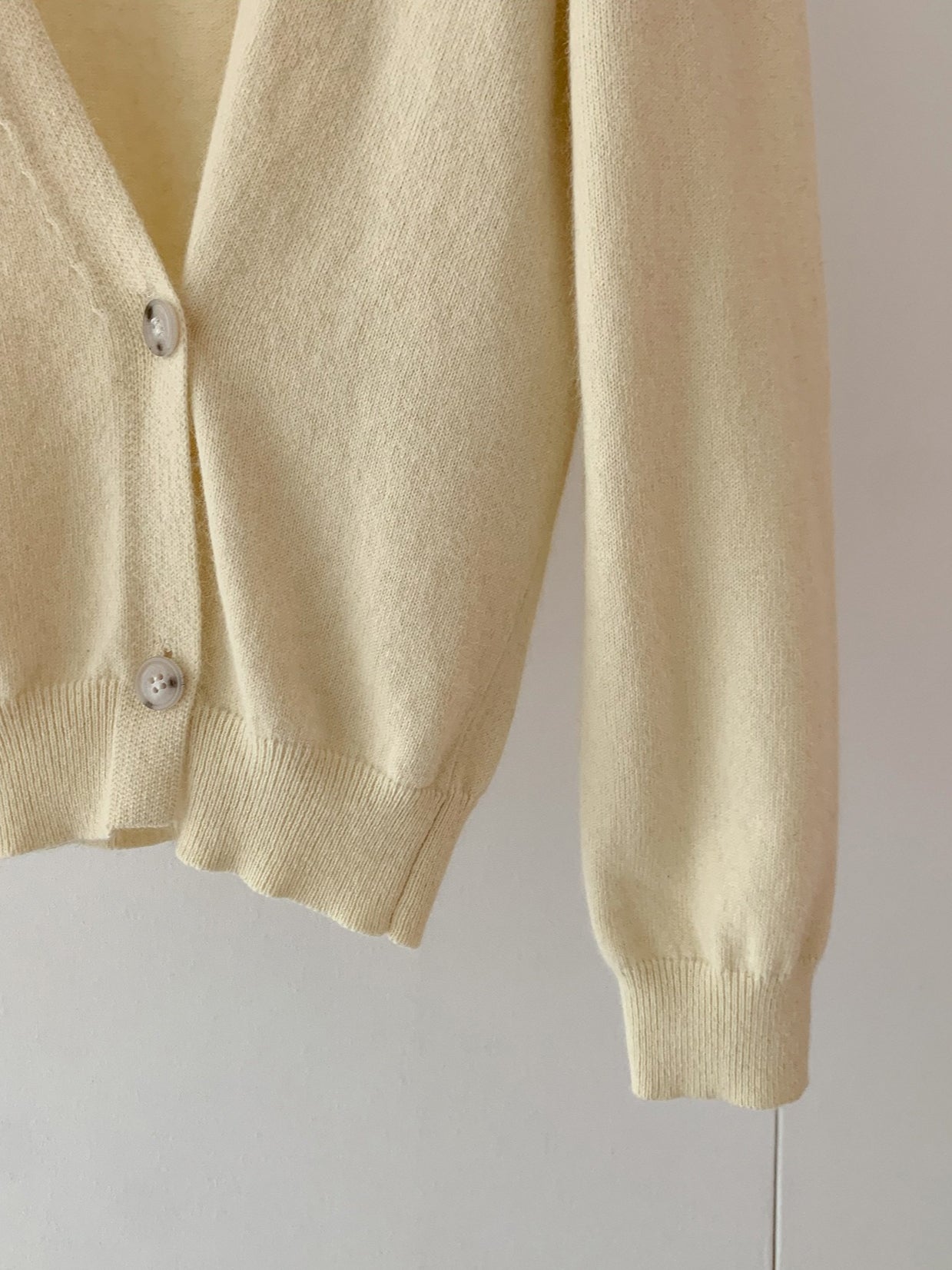 LOOSE ASYM V-CARDIGAN 2464