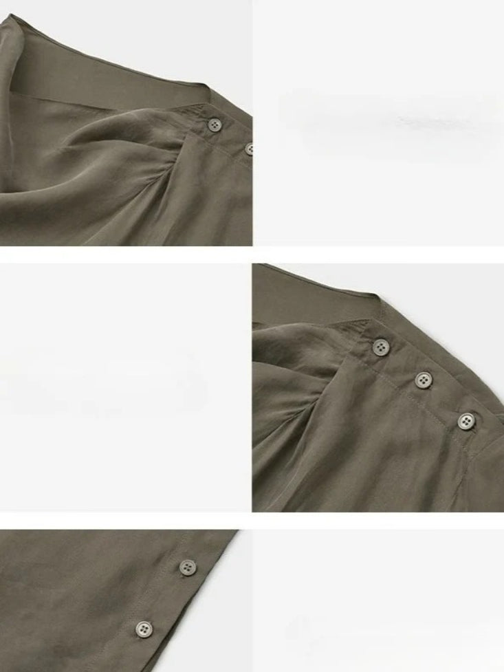 NUANCE DRAPE BLOUSE 2473