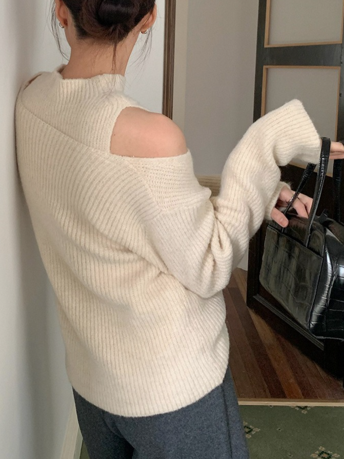 レイヤードプチハイネックニット 2210