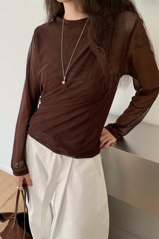 LAYER LOOK SHEER TOP 2309