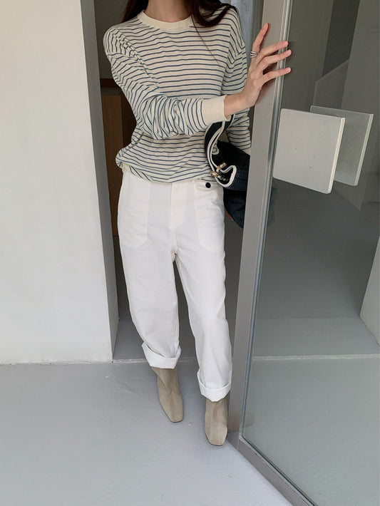 RELAXED WOOL-BLEND KNIT 2463