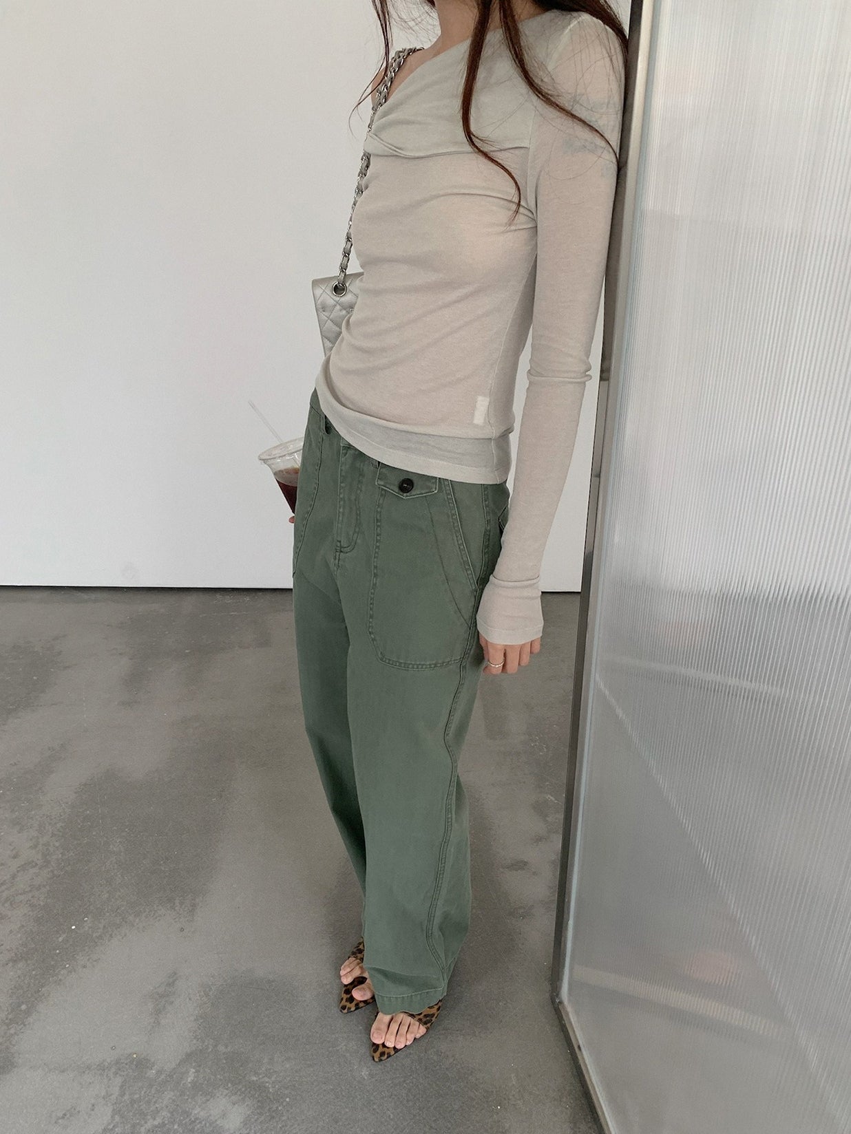 ONE-SHOULDER SHEER TOP 2467