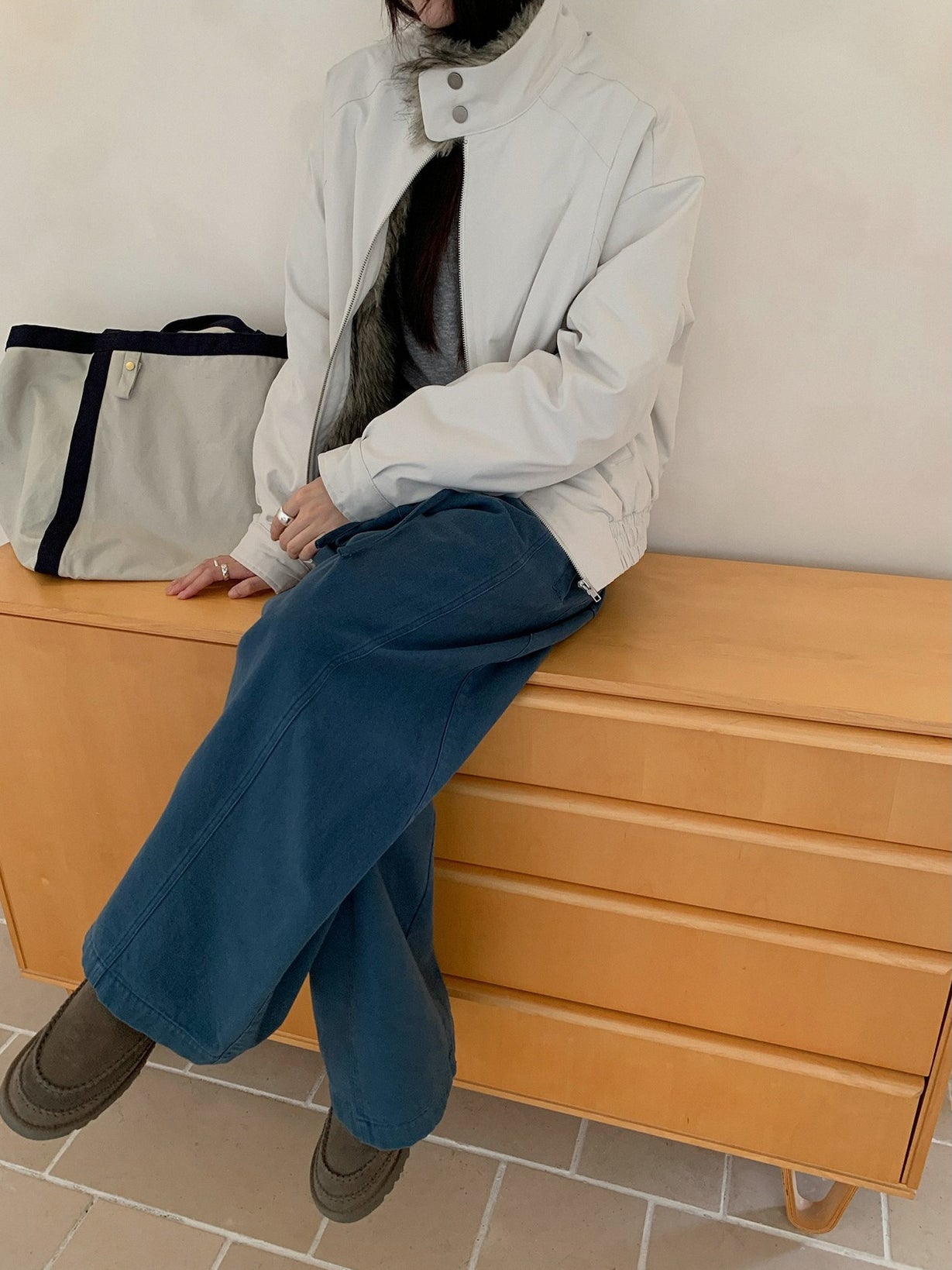 CORD BELT COCOON PANTS 2502