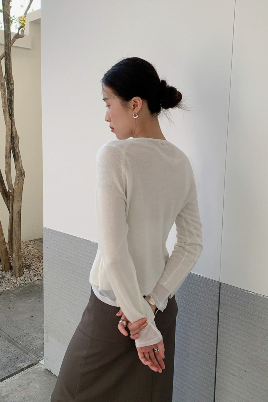 2WAY SHEER CARDIGAN 2303