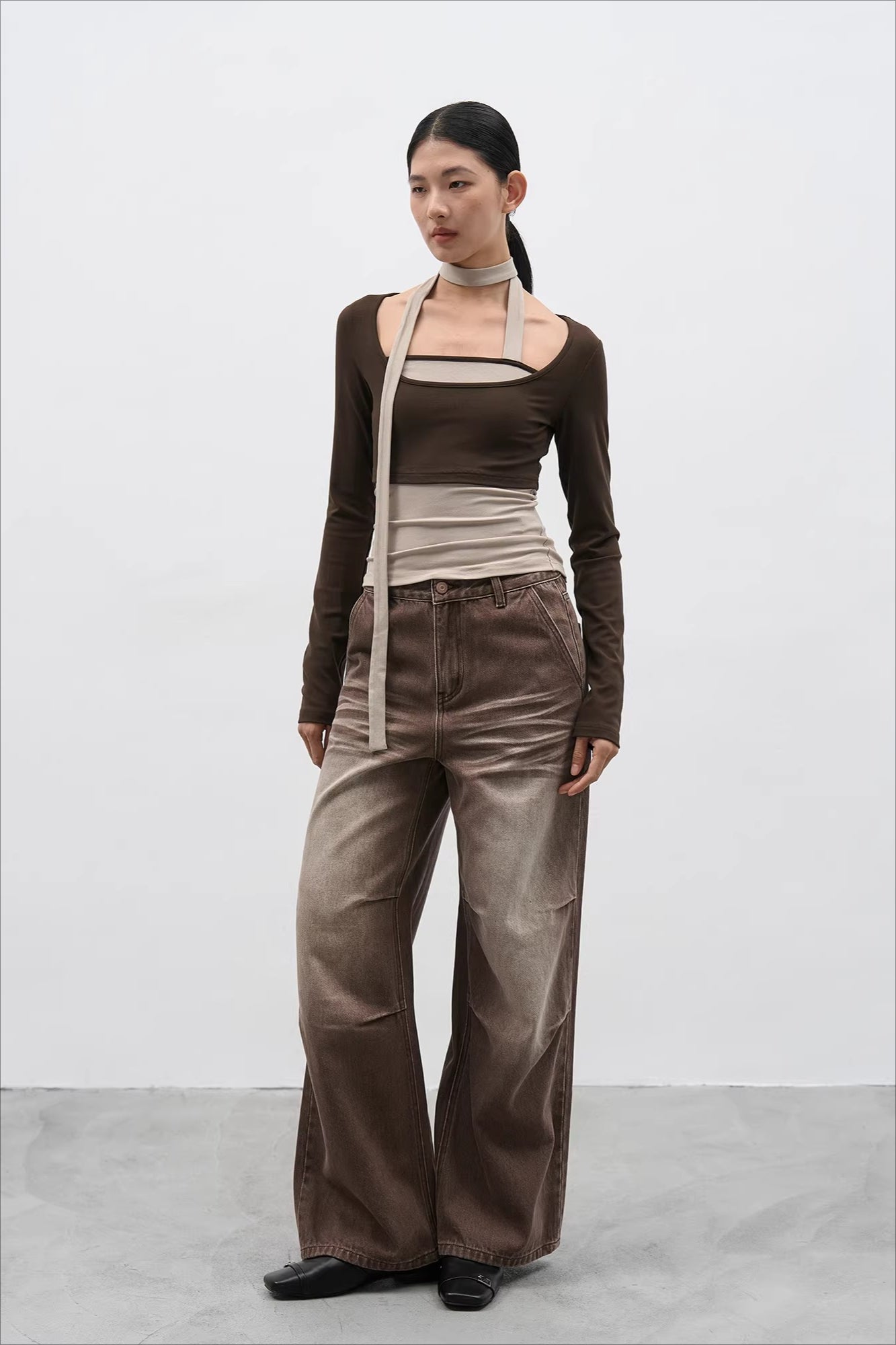 ニュアンスレイヤータイトップス 2289