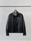バイカラーフェイクレザーブルゾン 2194
