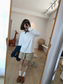ポイントスッテチコットンロングスリーブTシャツ 2089