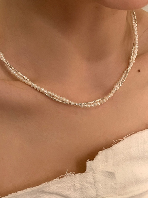 LAYERED PEARL NECKLACE 2504