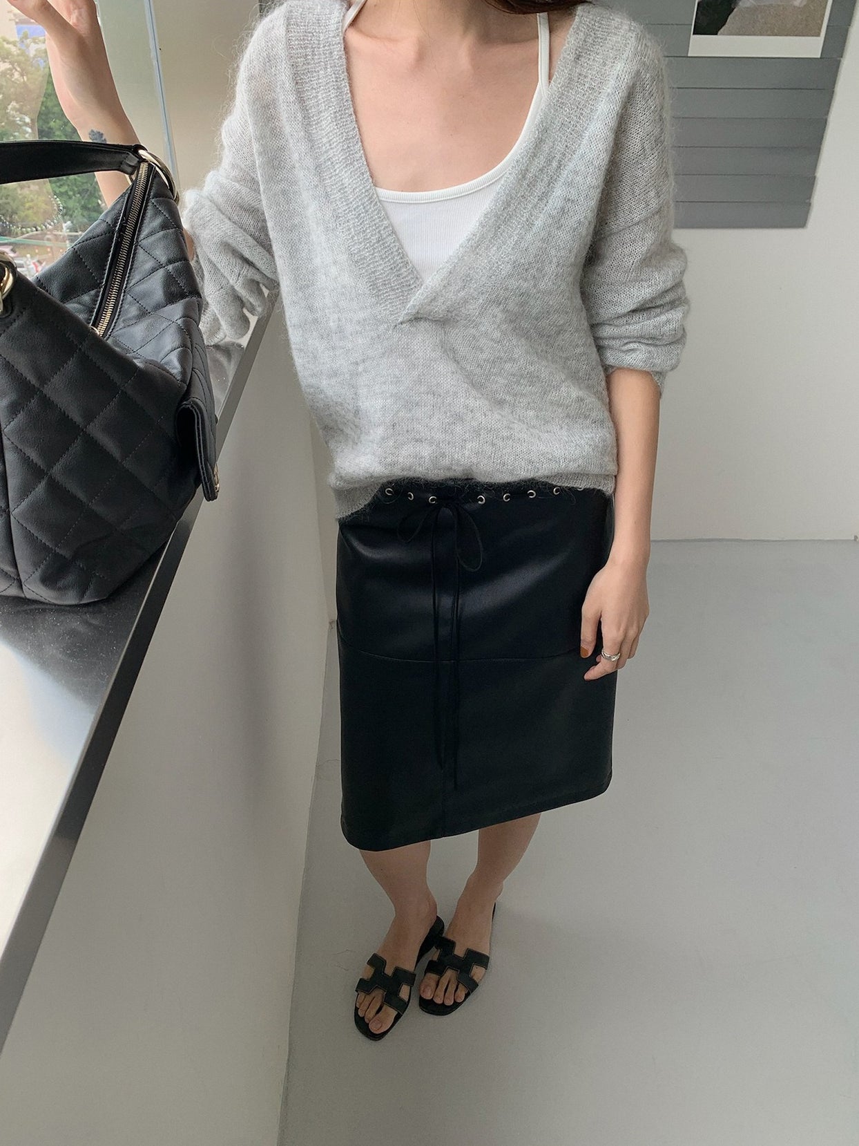 SUEDE MIDI SKIRT 2460