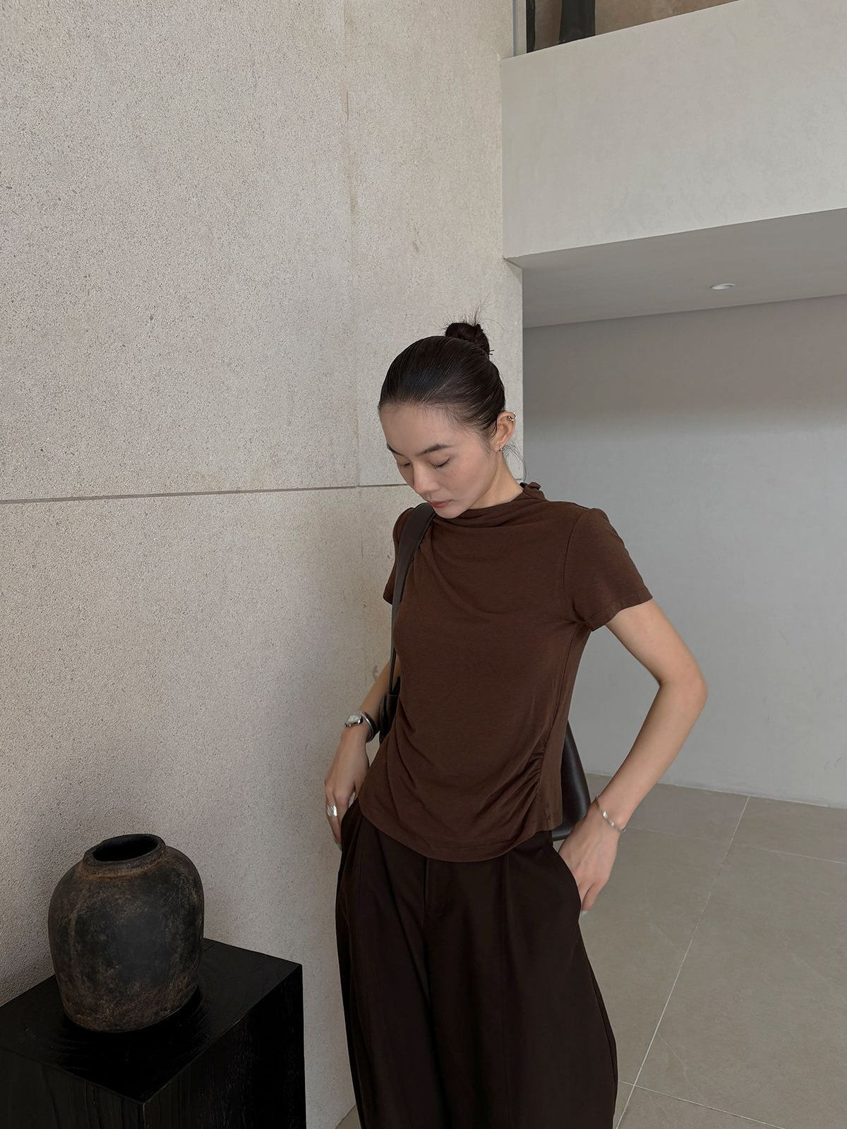 MINIMAL MOCK NECK TOP 2484