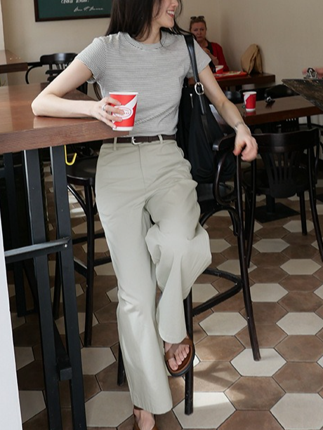 ハイウエストワイドチノパンツ 2174 – gypsophila