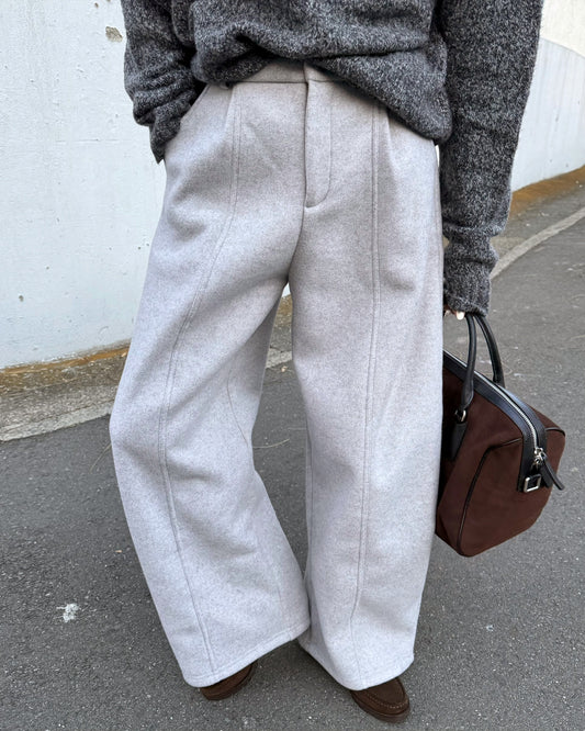 STRAIGHT WIDE PANTS 2222