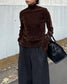 FLOCKED SHEER TURTLENECK 2224