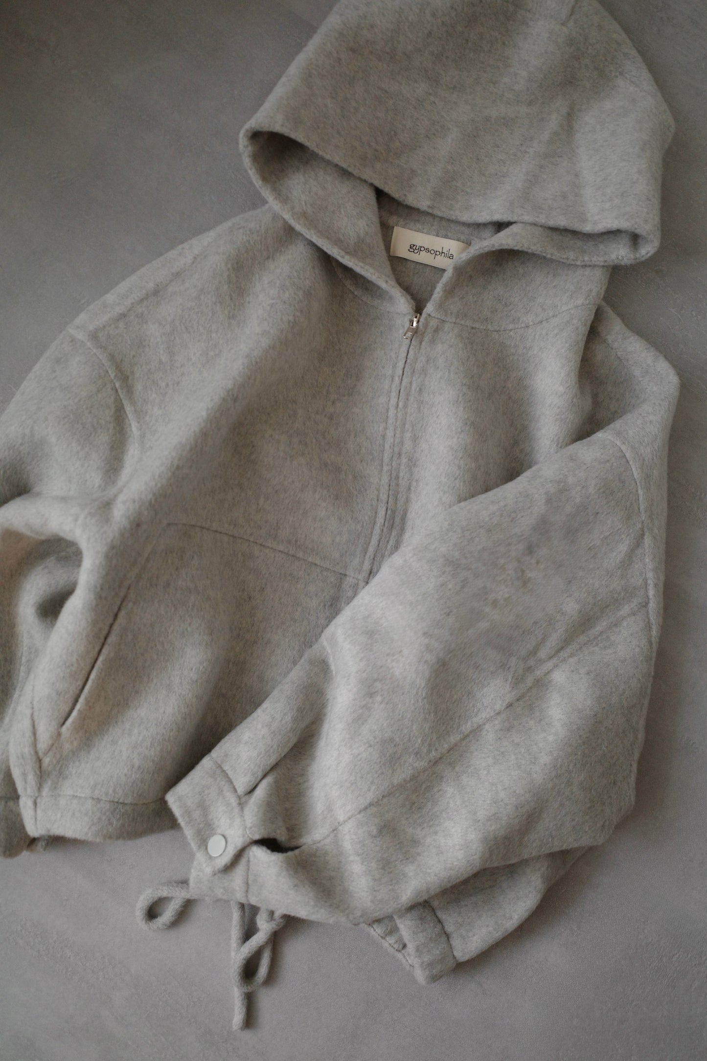 ボリュームウールパーカー2228