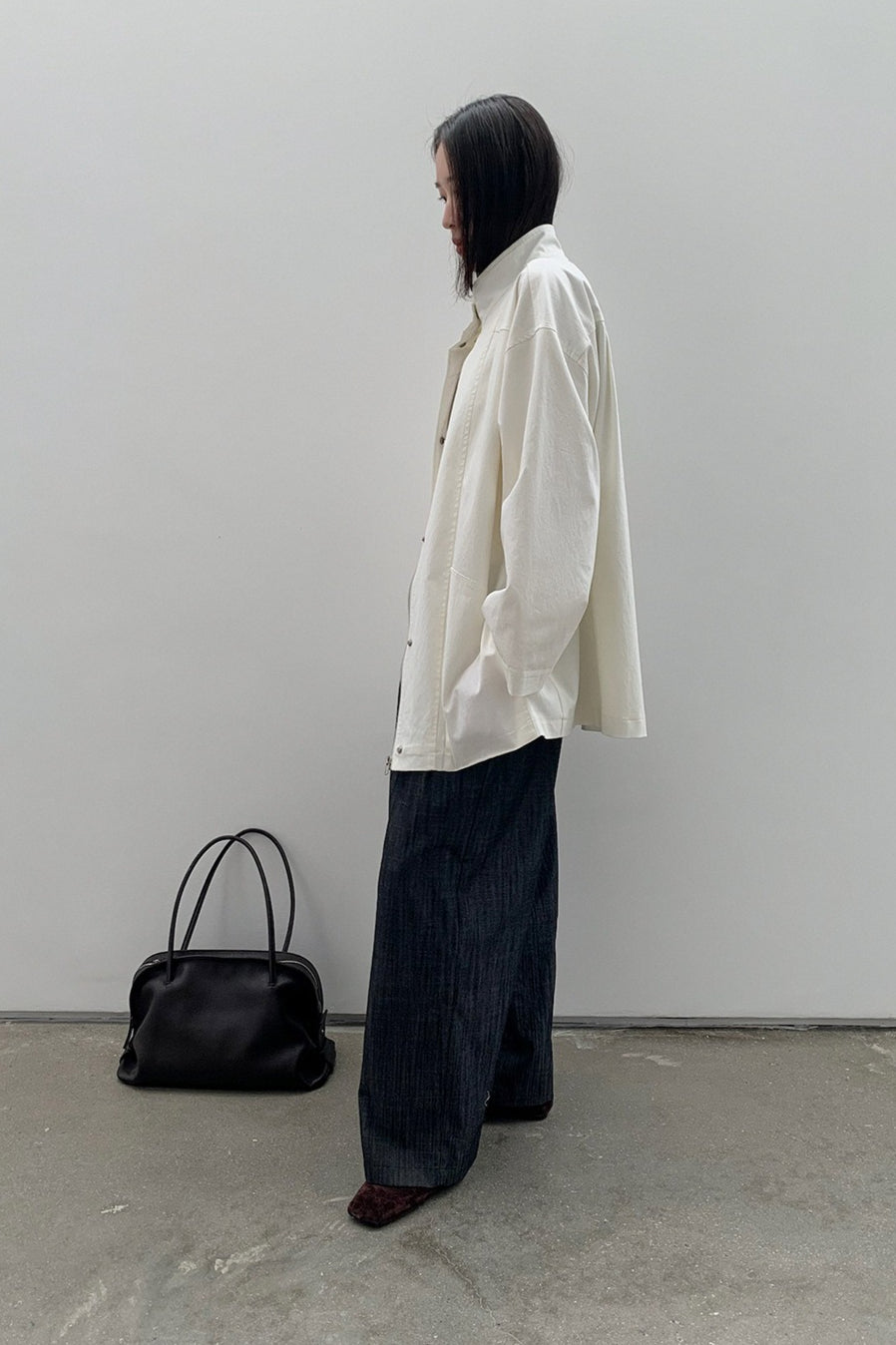OVERSIZED STAND COLLAR JACKET 2321