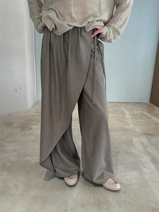 LAYERED SKIRT WIDE PANTS 2512