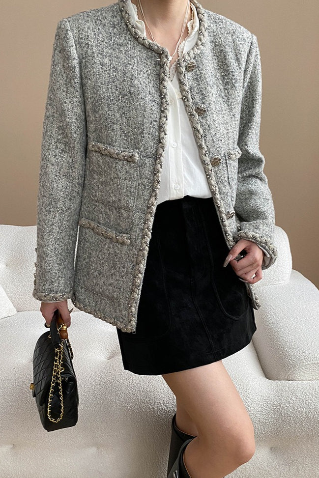 ツイードノーカラージャケット 2259 – gypsophila