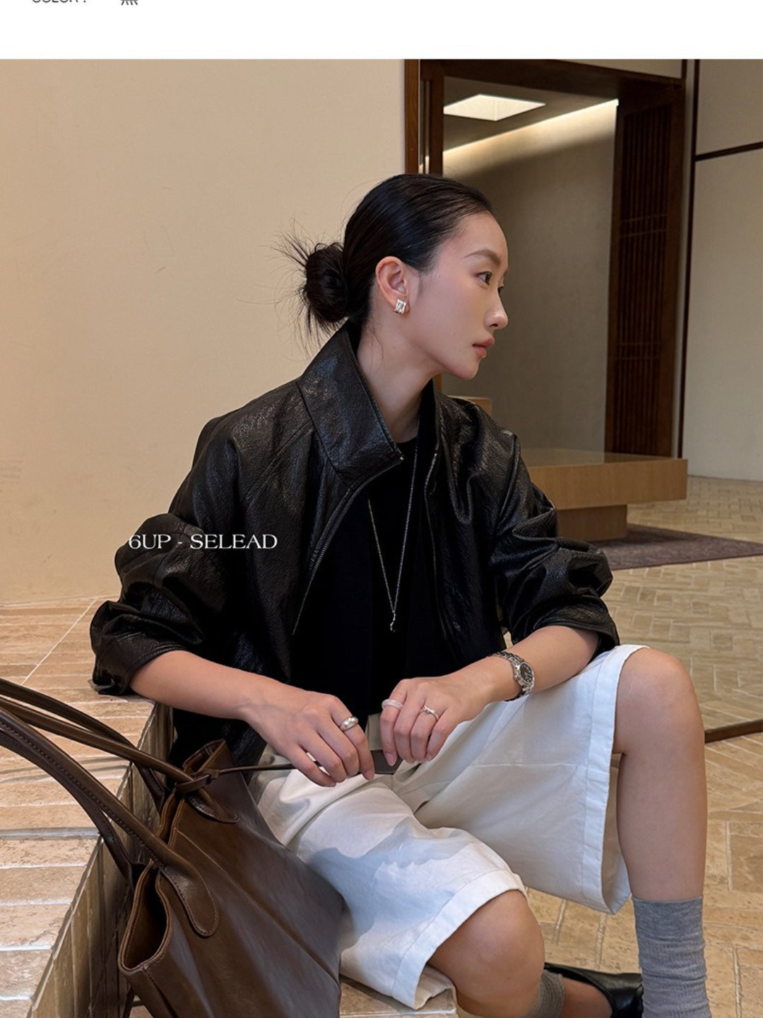 LEATHER ZIP BLOUSON 2515