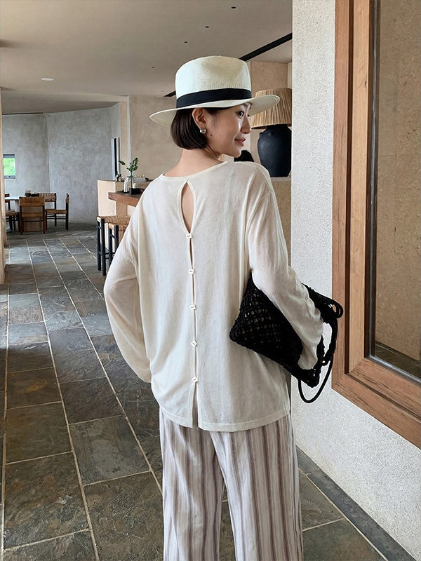 バックボタンヘルシートップス 2411