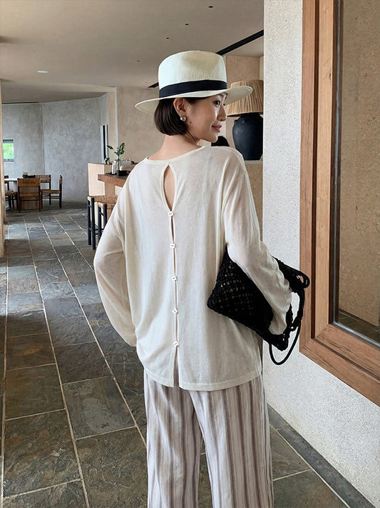 バックボタンヘルシートップス 2411
