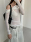 ONE-SHOULDER SHEER TOP 2467
