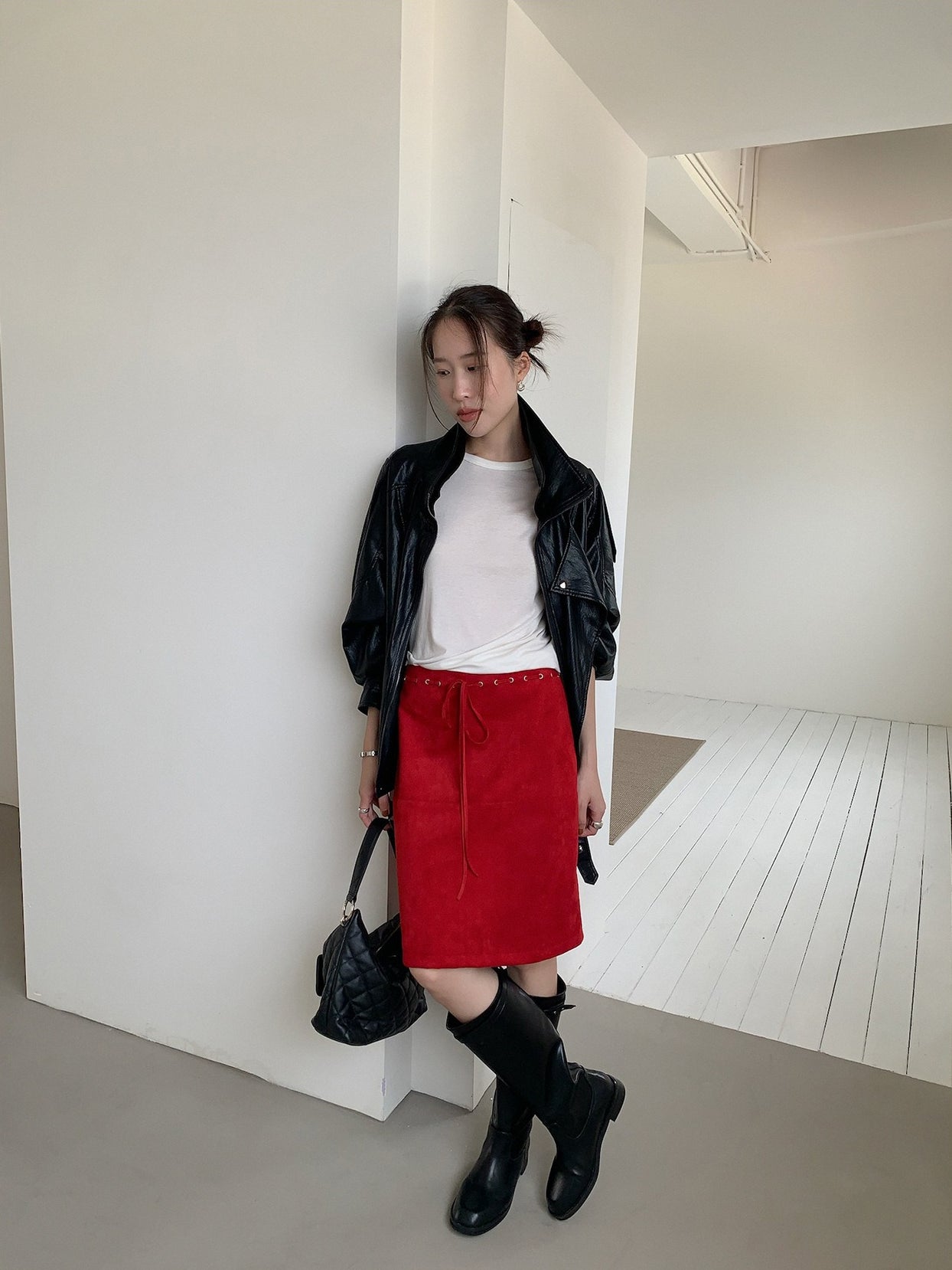 SUEDE MIDI SKIRT 2460