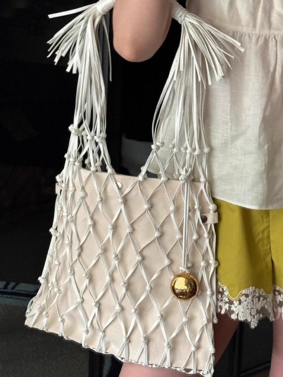 sophie digard メッシュ編みトートバッグ dragon DIFFUSION SOPHIE LARGE レザーメッシュ トートバッグ