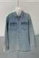 DOUBLE POCKET DENIM SHIRT 2305