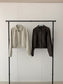 VEGAN LEATHER COCOON JACKET 2459